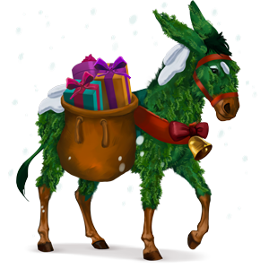 göttliches pferd feliz navidad