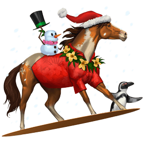 göttliches pferd mele kalikimaka