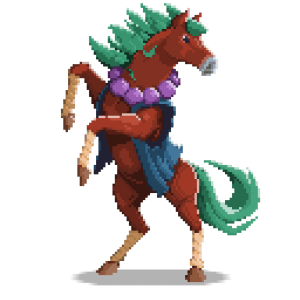 göttliches pferd pixel art